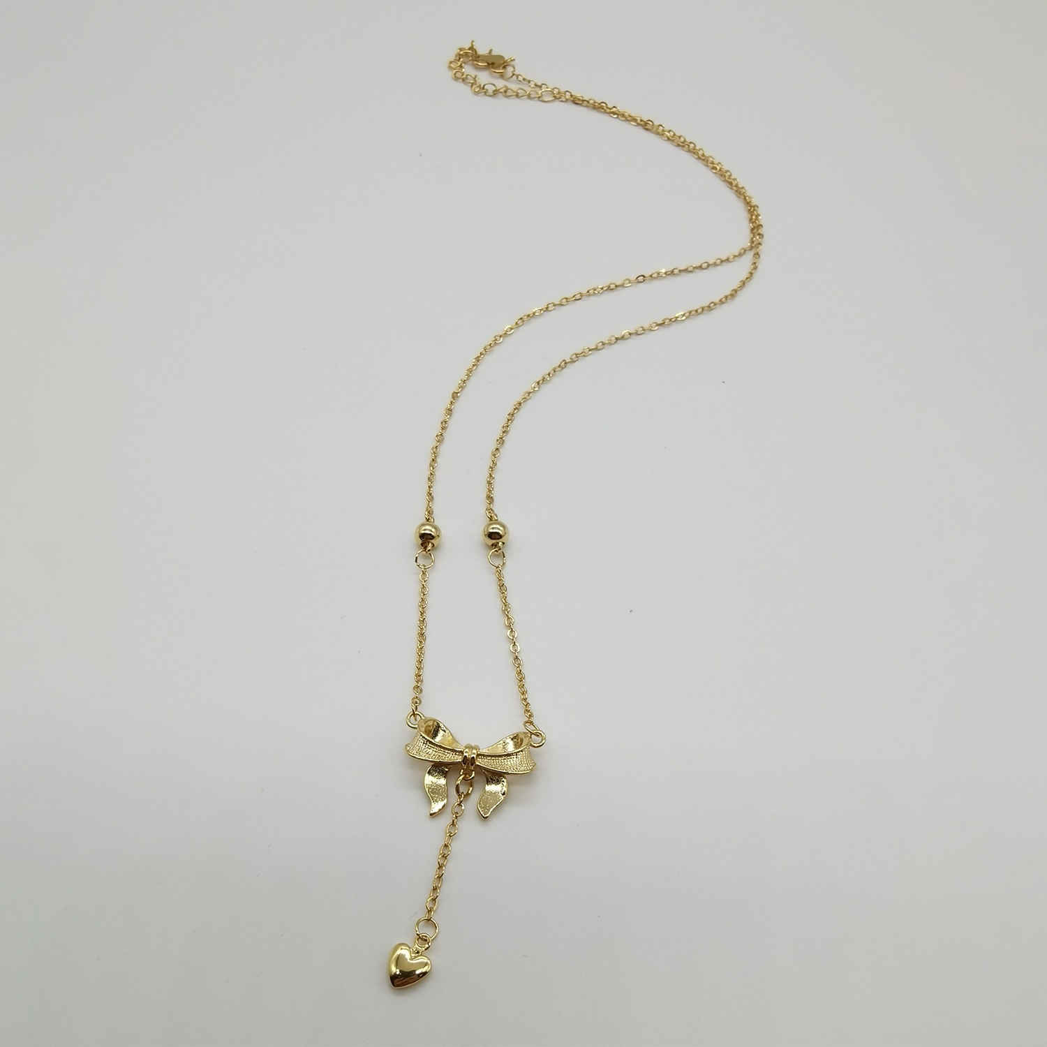 Alluvial gold vacuum electroplating 24K gold fugitive princess butterfly necklace